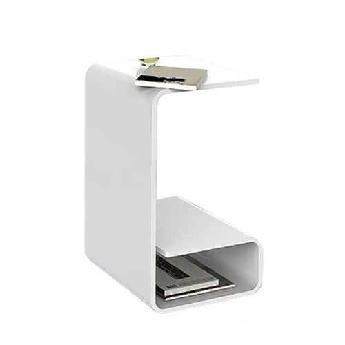 Moderner Beistelltisch aus Acryl mit abgerundeten Kanten, G-förmiges Design für Wohnzimmer und Schlafzimmer, platzsparender kleiner Beistelltisch Moderner Beistelltisch aus Acryl mit abgerundeten Kanten, G-förmiges Design für Wohnzimmer und Schlafzimmer, platzsparender kleiner Beistelltisch von Generisch