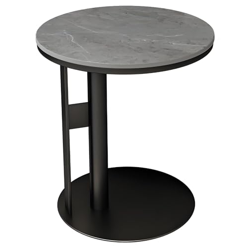 Moderner Beistelltisch aus Schieferbeton mit Metallrahmen, platzsparendes Design für Wohnzimmerdekoration von Generisch