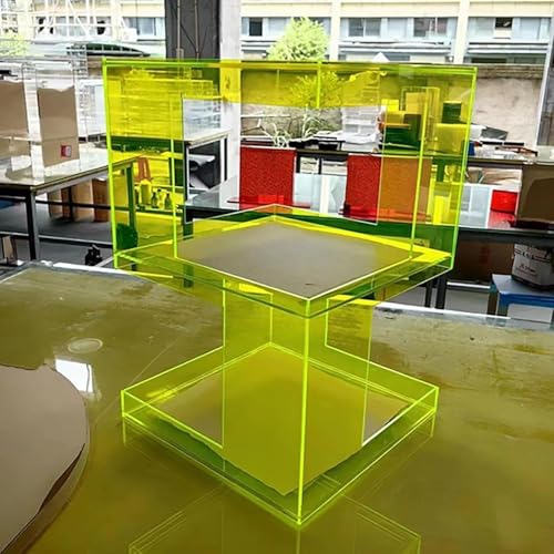 Moderner Beistelltisch aus transparentem Acryl, Nachttisch, 3 Etagen, kleiner Beistelltisch mit Stauraum für Wohnzimmer und Schlafzimmer, transparentes Design, Couchtisch Moderner Beistelltisch aus transparentem Acryl, Nachttisch, 3 Etagen, kleiner Beistelltisch mit Stauraum für Wohnzimmer und Schlafzimmer, transparentes Design, Couchtisch von Generisch