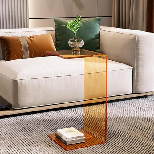Moderner Beistelltisch in C-Form aus Acryl: vielseitiger Couch- und Nachttisch, für Wohnräume Moderner Beistelltisch in C-Form aus Acryl: vielseitiger Couch- und Nachttisch, für Wohnräume von Generisch