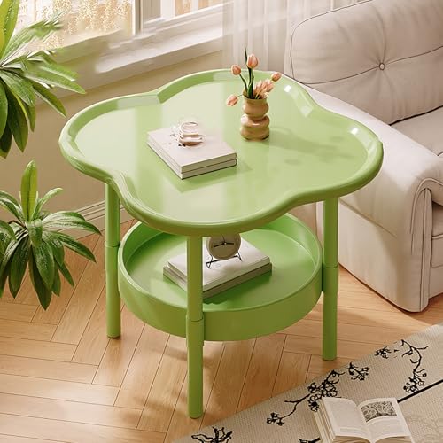 Moderner Beistelltisch mit Stauraum, doppellagiges Design für einfache Organisation, perfekt für kleine Räume im Schlafzimmer, Büro oder Wohnzimmer Moderner Beistelltisch mit Stauraum, doppellagiges Design für einfache Organisation, perfekt für kleine Räume im Schlafzimmer, Büro oder Wohnzimmer von Generisch