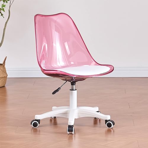 Moderner Bürostuhl aus Acryl mit 360° drehbaren höhenverstellbaren Rädern und ergonomischem Design von Generisch