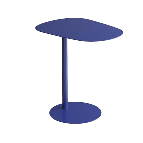 Moderner C-förmiger Beistelltisch für Couch und Bett, violetter Karbonstahl, Akzenttisch unter dem Sofa, Couchtisch für Wohnzimmer, Büro, Balkon, 63 cm Höhe von Generisch