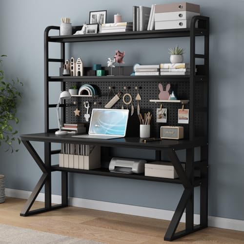 Moderner Computertisch aus Massivholz mit Ablageflächen, Stecktafel und großem Schreibtisch, ideal für Heimbüro oder Arbeitszimmer Moderner Computertisch aus Massivholz mit Ablageflächen, Stecktafel und großem Schreibtisch, ideal für Heimbüro oder Arbeitszimmer von Generisch
