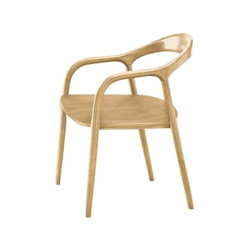 Moderner Drehstuhl aus Holz, nordischer Sessel für Küche, Büro, Salon und Außenbereich, stilvolle und bequeme Wohnmöbel von Generisch