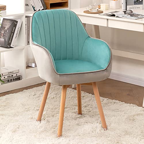 Moderner Drehstuhl aus Samt – MidCentury Design gepolsterter Büro- und Schminkhocker – bequeme Sitzgelegenheit für Zuhause und Arbeitsplatz, stilvoller Akzentstuhl von Generisch