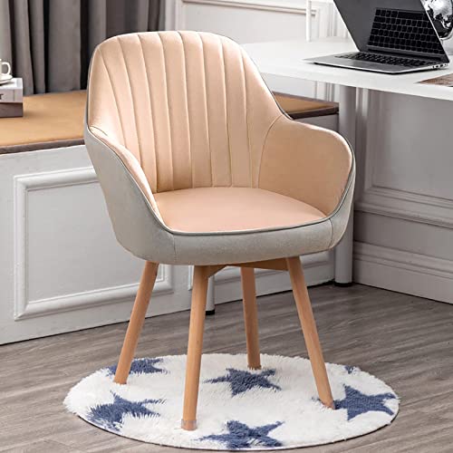 Moderner Drehstuhl aus Samt – bequemer gepolsterter Büro- und Schminktisch – MidCentury Design Akzentmöbel für Zuhause und Arbeitsplatz von Generisch