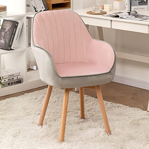 Moderner Drehstuhl aus Samt – bequemer gepolsterter Holzakzentstuhl für Büro und Esszimmer – stilvolles und ergonomisches Design Moderner Drehstuhl aus Samt – bequemer gepolsterter Holzakzentstuhl für Büro und Esszimmer – stilvolles und ergonomisches Design von Generisch