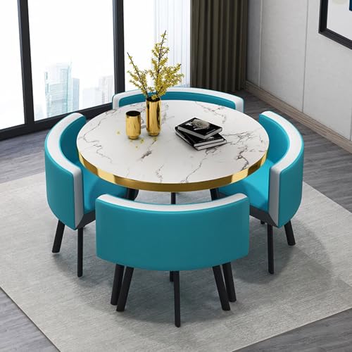 Moderner Empfangsraum Tisch und Stuhl Set Rund/Quadratisch Holz Ess- & Couchtisch mit Stühlen für Büro Konferenz Stilvolle Verhandlungsmöbel Combo Moderner Empfangsraum Tisch und Stuhl Set Rund/Quadratisch Holz Ess- & Couchtisch mit Stühlen für Büro Konferenz Stilvolle Verhandlungsmöbel Combo von Generisch