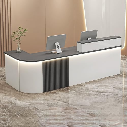 Moderner Empfangstheke mit Tastaturablage für Einzelhandel, Lobby und Salon-Rezeption von Generisch
