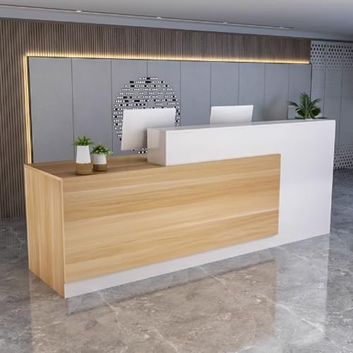 Moderner Empfangstisch – Stilvolle Theke für Büros, einfache Montage, Holzwerkstoff, schlankes Design für professionelle Arbeitsbereiche, Empfangsbereiche, Möbel Moderner Empfangstisch – Stilvolle Theke für Büros, einfache Montage, Holzwerkstoff, schlankes Design für professionelle Arbeitsbereiche, Empfangsbereiche, Möbel von Generisch