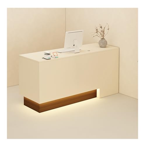 Moderner Empfangstisch mit LED-Licht, für Büro, Schönheitssalon und Einzelhandelsgeschäft, 130 cm (H x B x H) von Generisch