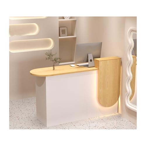 Moderner Empfangstisch mit Schließfächern & Aufbewahrungsregalen, Front Office Theke mit LED-Leuchten für Salons, Einzelhandel, Heimbüros, stilvolle Lösung für Empfangsbereiche Moderner Empfangstisch mit Schließfächern & Aufbewahrungsregalen, Front Office Theke mit LED-Leuchten für Salons, Einzelhandel, Heimbüros, stilvolle Lösung für Empfangsbereiche von Generisch