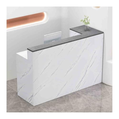 Moderner Empfangstisch mit Schubladen, 120 cm, Marmor-Eiche, stilvolle Verkaufstheke für Bekleidungsgeschäfte und Lebensmittelgeschäfte, schlankes Design für effizienten Service Moderner Empfangstisch mit Schubladen, 120 cm, Marmor-Eiche, stilvolle Verkaufstheke für Bekleidungsgeschäfte und Lebensmittelgeschäfte, schlankes Design für effizienten Service von Generisch