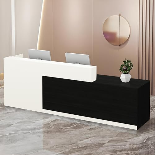Moderner Empfangstisch mit Schubladen und offenen Regalen, 100-180 cm Front-Tresentisch für Büro, Salon, Lobby, Einzelhandelsgeschäft oder Heimarbeitsplatz Moderner Empfangstisch mit Schubladen und offenen Regalen, 100-180 cm Front-Tresentisch für Büro, Salon, Lobby, Einzelhandelsgeschäft oder Heimarbeitsplatz von Generisch
