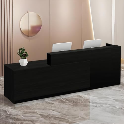 Moderner Empfangstisch mit Schubladen und offenen Regalen, 100-180 cm Front-Tresentisch für Büro, Salon, Lobby, Einzelhandelsgeschäft oder Heimarbeitsplatz Moderner Empfangstisch mit Schubladen und offenen Regalen, 100-180 cm Front-Tresentisch für Büro, Salon, Lobby, Einzelhandelsgeschäft oder Heimarbeitsplatz von Generisch