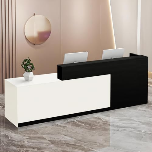 Moderner Empfangstisch mit Schubladen und offenen Regalen, 100-180 cm Front-Tresentisch für Büro, Salon, Lobby, Einzelhandelsgeschäft oder Heimarbeitsplatz Moderner Empfangstisch mit Schubladen und offenen Regalen, 100-180 cm Front-Tresentisch für Büro, Salon, Lobby, Einzelhandelsgeschäft oder Heimarbeitsplatz von Generisch