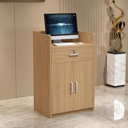 Moderner Empfangstisch mit abschließbaren Schubladen – Stilvoller Schreibtisch für Home Office, Salon oder Kasse – funktionaler Arbeitsplatz mit reichlich Stauraum Moderner Empfangstisch mit abschließbaren Schubladen – Stilvoller Schreibtisch für Home Office, Salon oder Kasse – funktionaler Arbeitsplatz mit reichlich Stauraum von Generisch