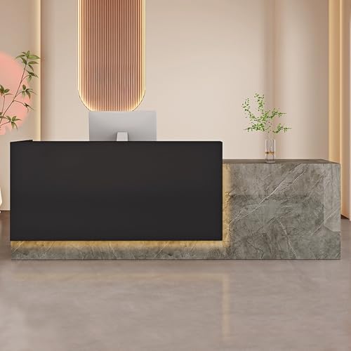 Moderner Empfangstisch mit abschließbarer Schublade & Tastaturablage - Stilvolle Büromöbel für den Einzelhandel Kasse & Empfangsbereiche Design für professionelle Räume von Generisch