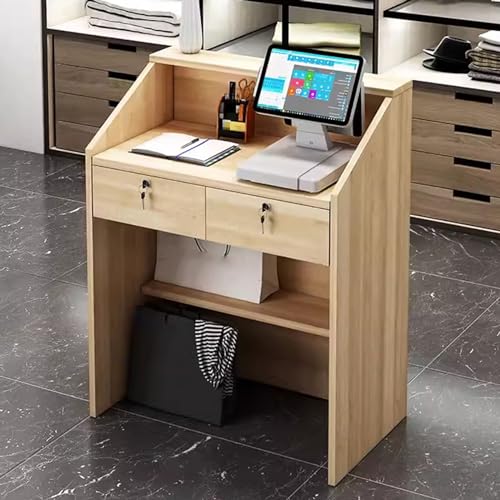 Moderner Empfangstisch mit abschließbarer Schublade und stilvollem Design für Schönheitssalon oder Büro von Generisch