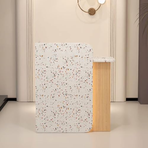 Moderner Empfangstisch mit bunten Punkten für Schönheitssalons & Büros – 120 cm eleganter Thekentisch mit Schubladen & Stauraum – stilvolle Empfangsmöbellösung Moderner Empfangstisch mit bunten Punkten für Schönheitssalons & Büros – 120 cm eleganter Thekentisch mit Schubladen & Stauraum – stilvolle Empfangsmöbellösung von Generisch