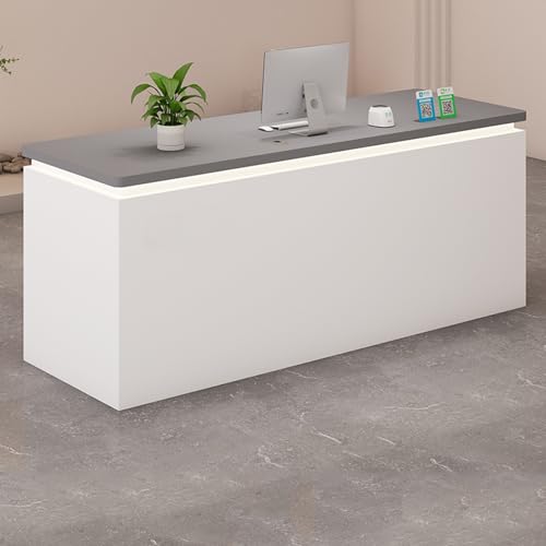 Moderner Empfangstresen mit Kasse, kompakter und stilvoller Rezeption für Einzelhandel und Büro, effiziente kleine Empfangstheke für maximale Platzausnutzung Moderner Empfangstresen mit Kasse, kompakter und stilvoller Rezeption für Einzelhandel und Büro, effiziente kleine Empfangstheke für maximale Platzausnutzung von Generisch