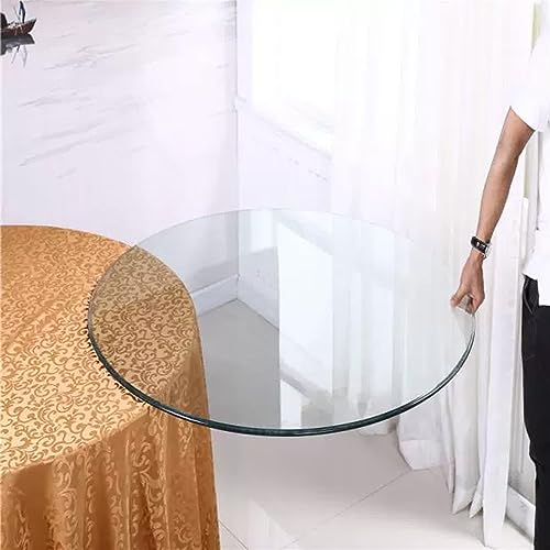 Moderner Esstisch aus klarem Sicherheitsglas mit Tischplatte aus gehärtetem Glas, 35 cm, 50 cm, 60 cm, 85 cm, 100 cm, runde Tischplatte, wetterfest und stilvoll Moderner Esstisch aus klarem Sicherheitsglas mit Tischplatte aus gehärtetem Glas, 35 cm, 50 cm, 60 cm, 85 cm, 100 cm, runde Tischplatte, wetterfest und stilvoll von Generisch