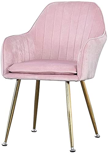 Moderner Esszimmerstuhl aus Samt mit Metallbeinen und violettem Sitz, bequemer Wohnzimmersessel für Freizeit, Sofa, stilvolles Schwarz, zusätzliche Eleganz (rosa goldene Beine) von Generisch