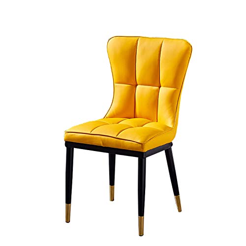 Moderner Esszimmerstuhl mit weich gepolsterter Sitzfläche und Rückenlehne, stabile Metallbeine, stilvolles gelbes Design, perfekt für Küche, Esszimmer oder Büro Moderner Esszimmerstuhl mit weich gepolsterter Sitzfläche und Rückenlehne, stabile Metallbeine, stilvolles gelbes Design, perfekt für Küche, Esszimmer oder Büro von Generisch