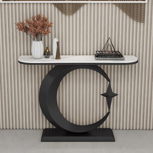 Moderner Flurkonsolentisch, schmaler Sofatisch aus Kunstmarmor für Wohnzimmer und Schlafzimmer, platzsparendes Design hinter der Couch Moderner Flurkonsolentisch, schmaler Sofatisch aus Kunstmarmor für Wohnzimmer und Schlafzimmer, platzsparendes Design hinter der Couch von Generisch