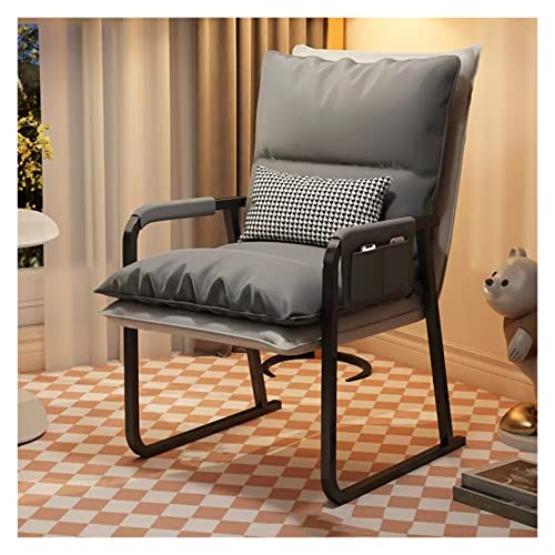 Moderner Gästestuhl mit Lendenwirbelstütze, dickes Kissen, keine Räder, stilvoller Wartezimmer, Sessel für Schule, Kirche, Empfang, Büromöbel von Generisch