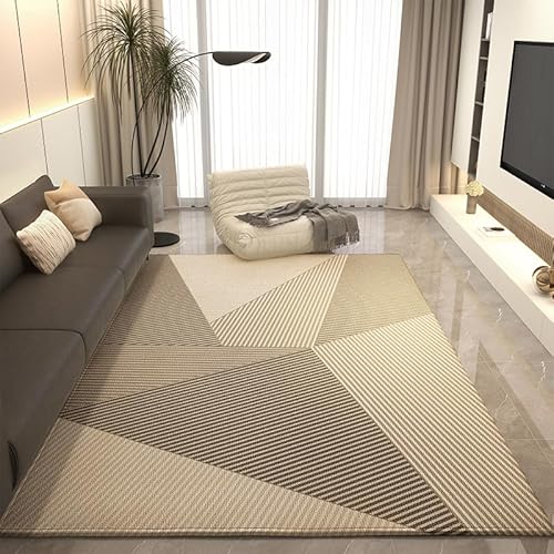 Moderner Geometrischer Teppich 200x290 cm Waschbarer Rutschfester Teppich für Wohnzimmer Schlafzimmer & Esszimmer Weicher Kurzflor in Beige und Braun Moderner Geometrischer Teppich 200x290 cm Waschbarer Rutschfester Teppich für Wohnzimmer Schlafzimmer & Esszimmer Weicher Kurzflor in Beige und Braun von Generisch