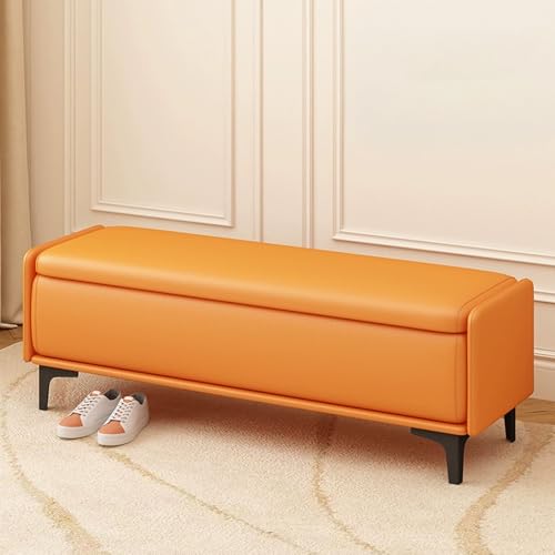 Moderner Gepolsterter Rechteckiger Ottoman mit Stauraum, Einfache Schuhbank for Garderoben, BekleidungsgeschäFte, Friseursalons, Tragkraft 400 kg von Generisch
