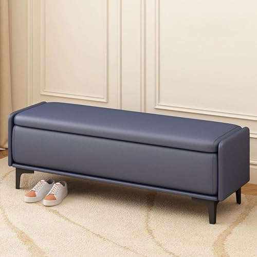 Moderner Gepolsterter Rechteckiger Ottoman mit Stauraum, Einfache Schuhbank for Garderoben, BekleidungsgeschäFte, Friseursalons, Tragkraft 400 kg von Generisch