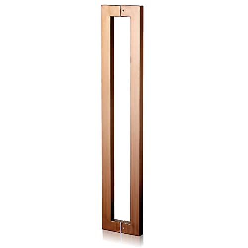 Moderner Glas-Dusch- und Scheunentürgriff – Drückgriff vorne und innen, rechteckig, doppelseitig, weiß 60 cm und Rose d 100 cm, stilvolle Türbeschläge Moderner Glas-Dusch- und Scheunentürgriff – Drückgriff vorne und innen, rechteckig, doppelseitig, weiß 60 cm und Rose d 100 cm, stilvolle Türbeschläge von Generisch