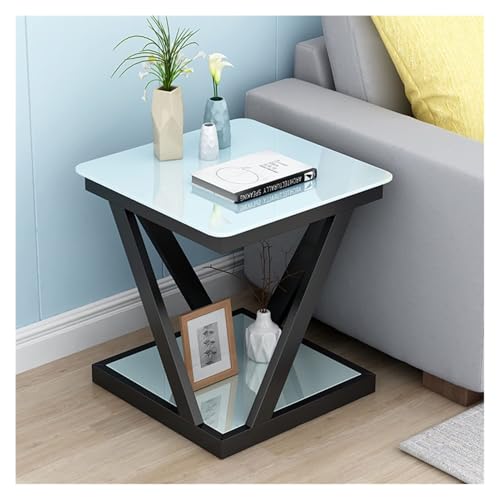 Moderner Glas-Ecktisch mit schlankem Metallrahmen – kompakt und elegant für Schlafzimmer, Sofa oder als schicker Schrank Moderner Glas-Ecktisch mit schlankem Metallrahmen – kompakt und elegant für Schlafzimmer, Sofa oder als schicker Schrank von Generisch