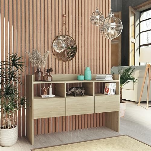 Moderner Hochschrank Credenza - 105x30x70 cm, Eiche, Mehrzweckkonsole für Badezimmer, Eingangsbereich, Wohnzimmer, Büro - Stilvolle Aufbewahrungslösung für Balkon und Innenräume Moderner Hochschrank Credenza - 105x30x70 cm, Eiche, Mehrzweckkonsole für Badezimmer, Eingangsbereich, Wohnzimmer, Büro - Stilvolle Aufbewahrungslösung für Balkon und Innenräume von Generisch