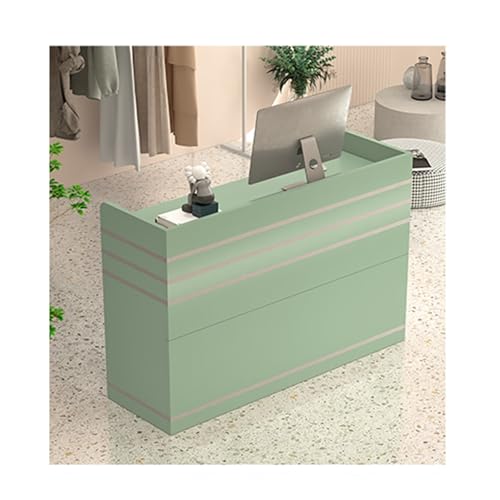 Moderner Kassentisch mit Kabelmanagement – Empfangstisch für Salon, Büro, Geschäft, Klinik, Zuhause, stilvolle Bohnengrüne Oberfläche, 60 cm Moderner Kassentisch mit Kabelmanagement – Empfangstisch für Salon, Büro, Geschäft, Klinik, Zuhause, stilvolle Bohnengrüne Oberfläche, 60 cm von Generisch