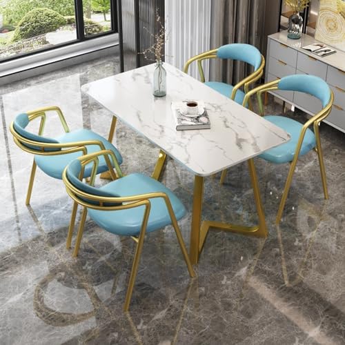 Moderner Konferenzraum Verhandlungstisch Set Büro Empfang Club Tisch und Stuhl Set mit kleinem Esstisch und weicher Rückenlehne Sitze für Familienwohnung Moderner Konferenzraum Verhandlungstisch Set Büro Empfang Club Tisch und Stuhl Set mit kleinem Esstisch und weicher Rückenlehne Sitze für Familienwohnung von Generisch