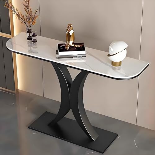 Moderner Konsolentisch, schmaler Beistelltisch mit robuster Schieferplatte, perfekt für kleine Räume und stilvolle Wohnkultur Moderner Konsolentisch, schmaler Beistelltisch mit robuster Schieferplatte, perfekt für kleine Räume und stilvolle Wohnkultur von Generisch