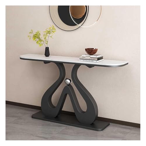 Moderner Konsolentisch, schmaler langer Eingangstisch mit Metallrahmen, luxuriöser Akzent-Sofatisch für Wohnzimmer, Flur, Korridor Moderner Konsolentisch, schmaler langer Eingangstisch mit Metallrahmen, luxuriöser Akzent-Sofatisch für Wohnzimmer, Flur, Korridor von Generisch