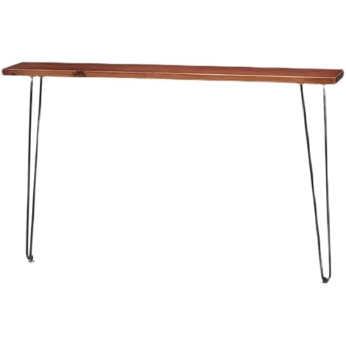 Moderner Konsolentisch im Industriestil mit verstellbaren Füßen und extra langem Design, stabiles Metallgestell, einfache Montage, ideal für schmale Flure und Eingänge, 80 x 20 x 80 cm von Generisch