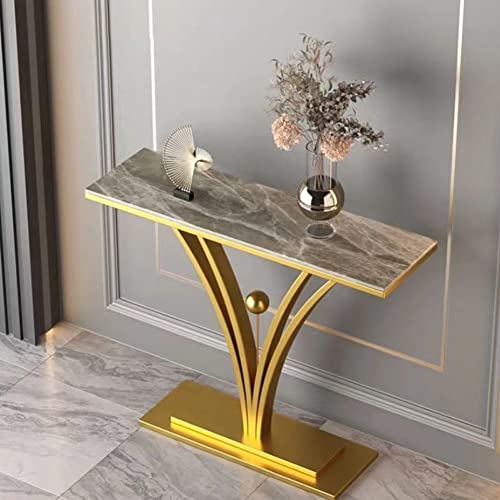 Moderner Konsolentisch mit Metallrahmen, schlankes Design für Wohnzimmer, Eingangsbereich oder Flur Moderner Konsolentisch mit Metallrahmen, schlankes Design für Wohnzimmer, Eingangsbereich oder Flur von Generisch