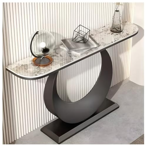 Moderner Konsolentisch mit geometrischem Sockel, schlankes Metallgestell für stilvollen Eingangsbereich, Wohnzimmer oder Flur Moderner Konsolentisch mit geometrischem Sockel, schlankes Metallgestell für stilvollen Eingangsbereich, Wohnzimmer oder Flur von Generisch