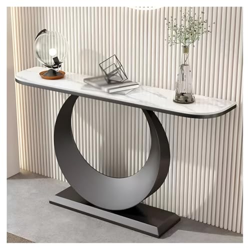 Moderner Konsolentisch mit geometrischem Sockel, schlankes Metallgestell für stilvollen Eingangsbereich, Wohnzimmer oder Flur Moderner Konsolentisch mit geometrischem Sockel, schlankes Metallgestell für stilvollen Eingangsbereich, Wohnzimmer oder Flur von Generisch