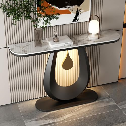 Moderner Konsolentisch mit geometrischen Metallbeinen, rustikaler Akzenttisch für Eingangsbereich, Flur, Wohnzimmer von Generisch