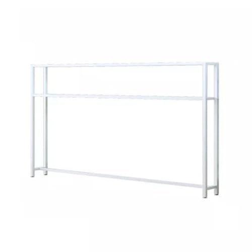 Moderner Konsolentisch mit rechteckigem Sockel, ideal zur Verschönerung von Wandflächen im Flur, Eingangsbereich, Wohnzimmer oder Schlafzimmer, mit einem stilvollen Doppelregal-Design Moderner Konsolentisch mit rechteckigem Sockel, ideal zur Verschönerung von Wandflächen im Flur, Eingangsbereich, Wohnzimmer oder Schlafzimmer, mit einem stilvollen Doppelregal-Design von Generisch