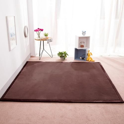 Moderner Korallen-Fleece-Teppich für Wohnzimmer und Kinderzimmer, waschbar, weich, rutschfest, 2 cm dick, Plüschmatte für Jungen und Mädchen, 150 x 150 cm, Heimdekoration Moderner Korallen-Fleece-Teppich für Wohnzimmer und Kinderzimmer, waschbar, weich, rutschfest, 2 cm dick, Plüschmatte für Jungen und Mädchen, 150 x 150 cm, Heimdekoration von Generisch