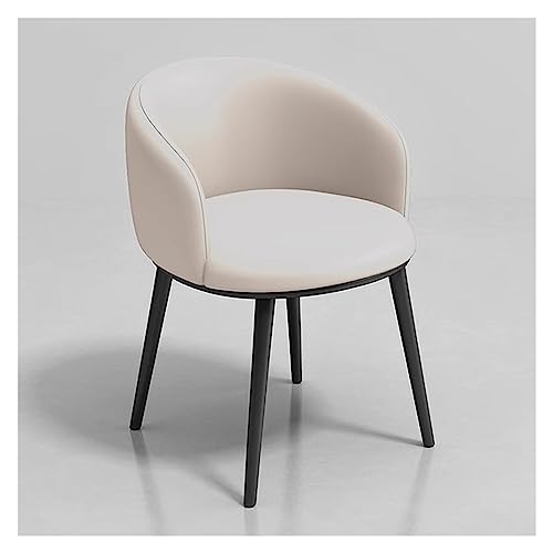 Moderner Kunstleder-Sessel mit gepolstertem Sitz und Metallbeinen, stilvolle Möbel für Esszimmer, Wohnzimmer, Lounge oder Büro von Generisch