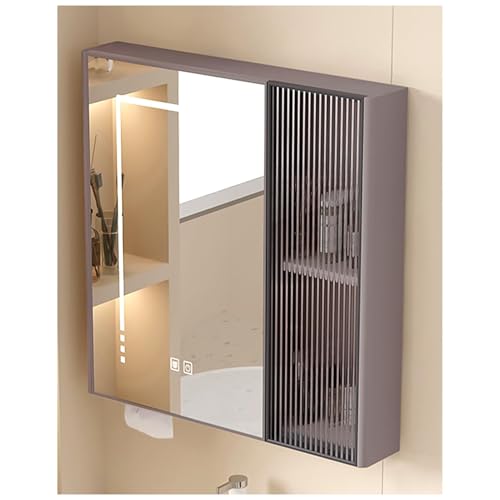 Moderner LED-Badezimmer-Spiegelschrank mit Defog-Funktion, wandmontierte Aufbewahrungslösung für intelligente Badezimmer-Organisation Moderner LED-Badezimmer-Spiegelschrank mit Defog-Funktion, wandmontierte Aufbewahrungslösung für intelligente Badezimmer-Organisation von Generisch